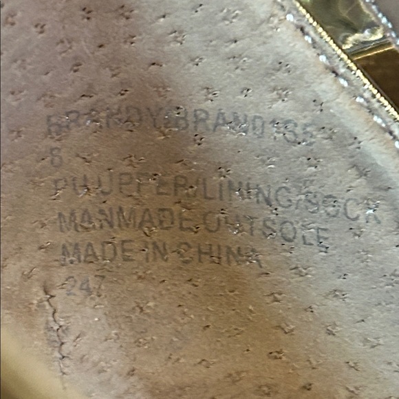 Betsey Johnson Brandy Mettallic Gold & Sequin Block Heels size 8 - Picture 10 of 16